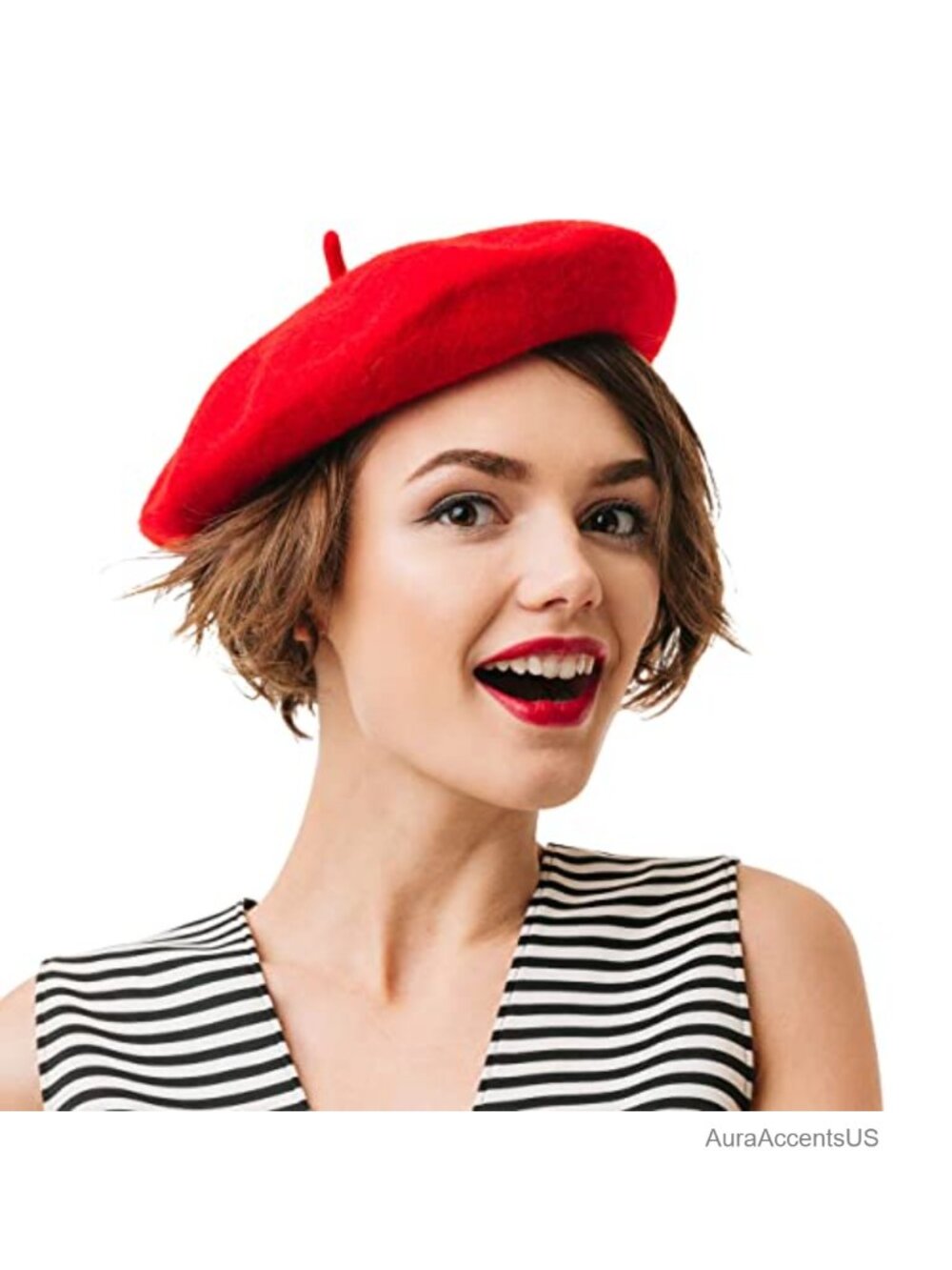 Wool Beret Hat for Women Men Cosplay Costume